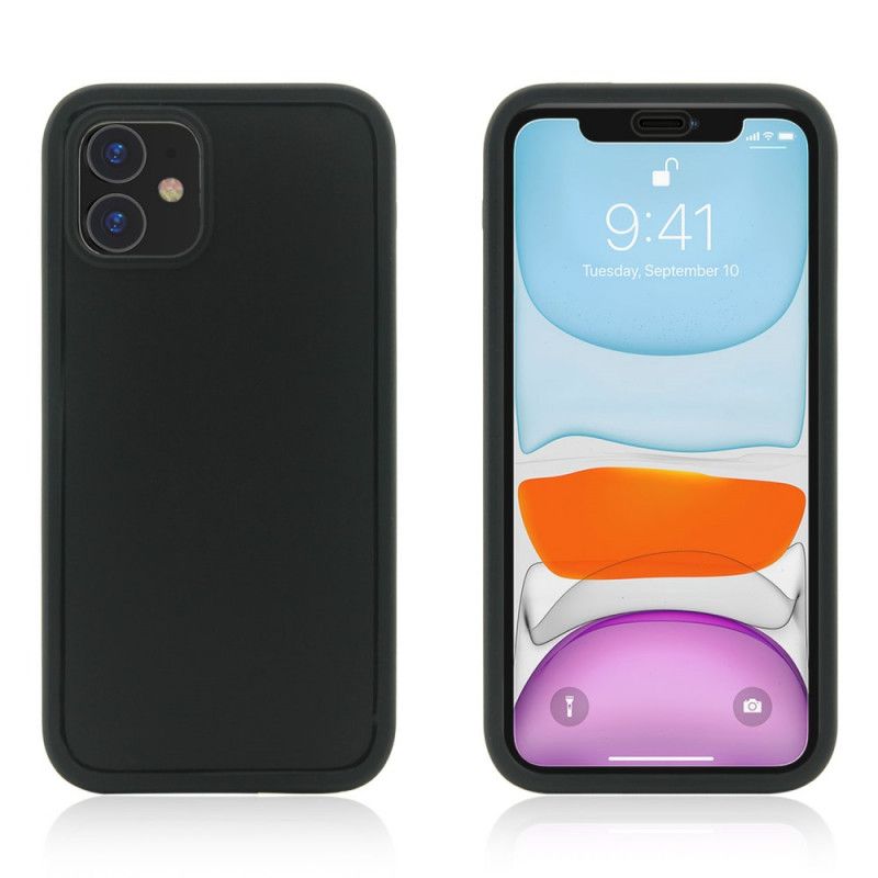 Hoesje voor iPhone 11 Wit Zwart Waterbestendig