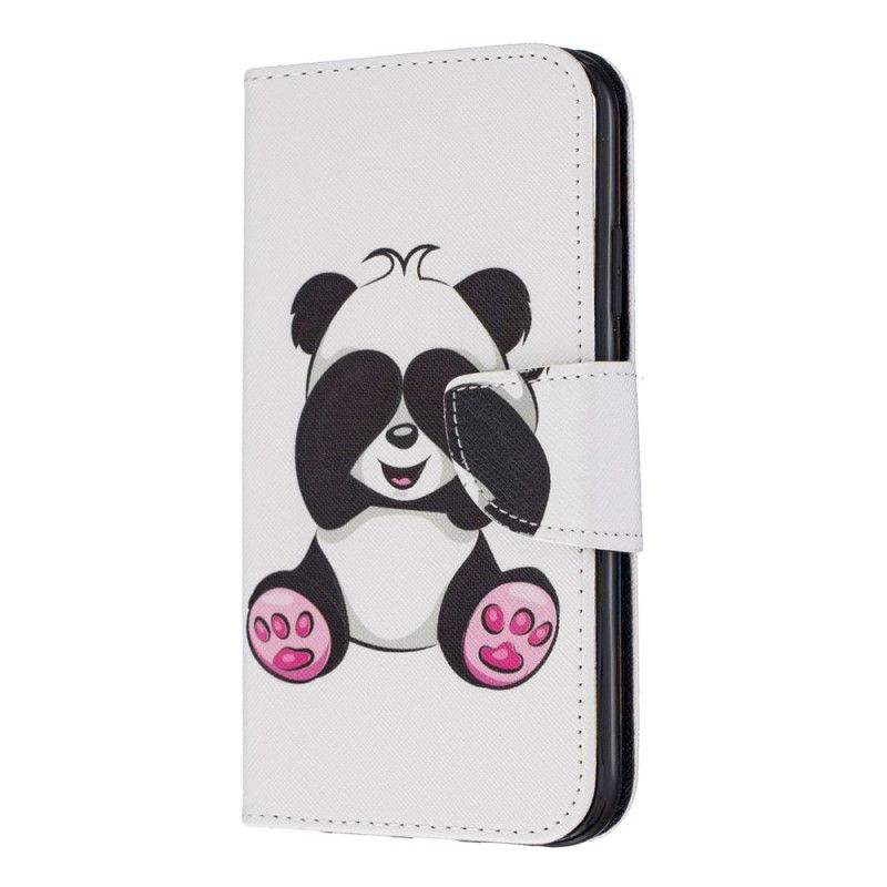 Leren Hoesje voor iPhone 11 Leuke Panda