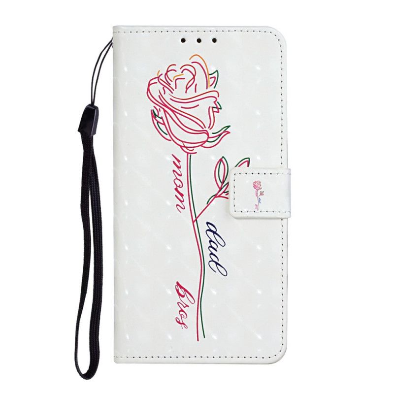 Leren Hoesje voor iPhone 11 Verstelbare Bloemenband