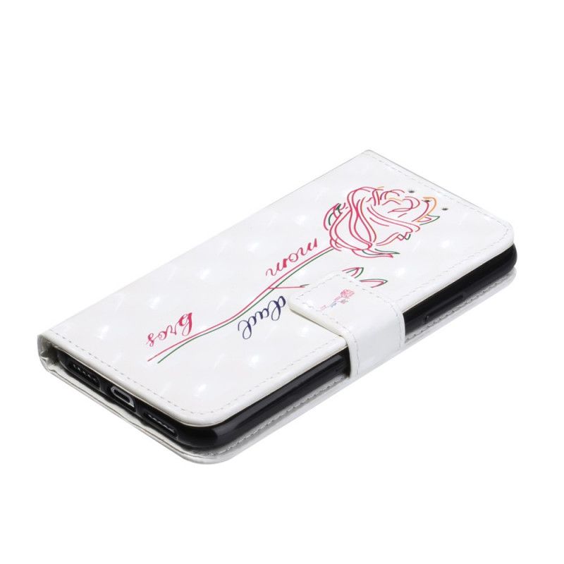 Leren Hoesje voor iPhone 11 Verstelbare Bloemenband