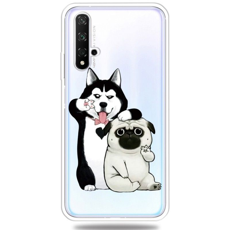 Case Hoesje Honor 20 Telefoonhoesje Grappige Honden