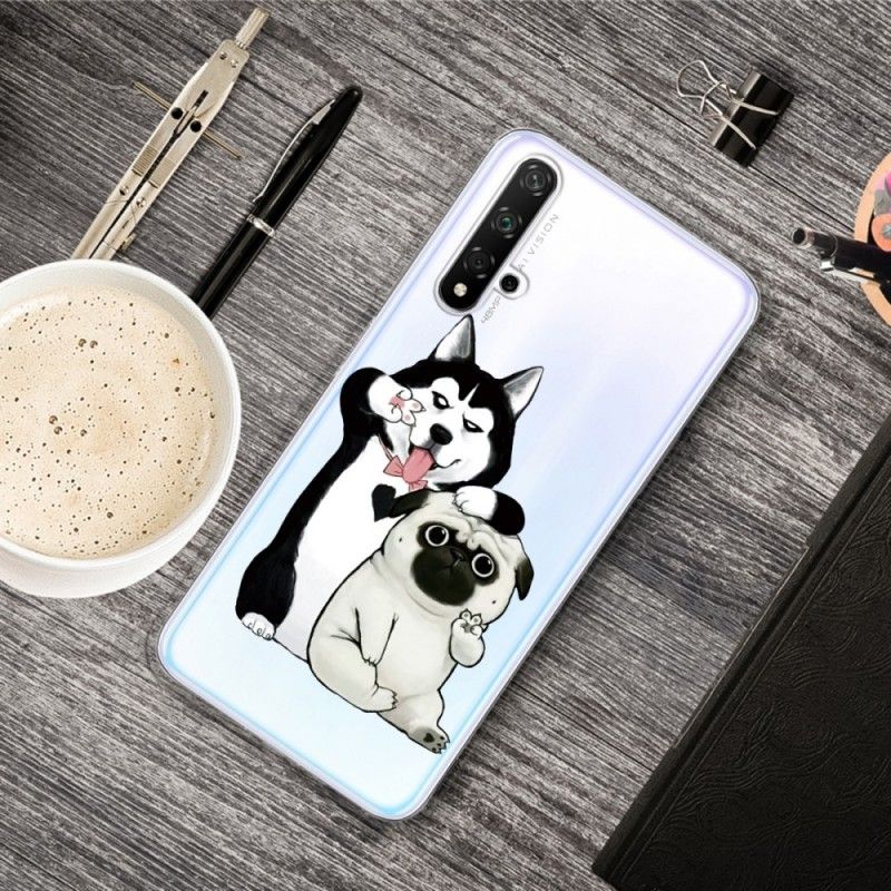 Case Hoesje Honor 20 Telefoonhoesje Grappige Honden