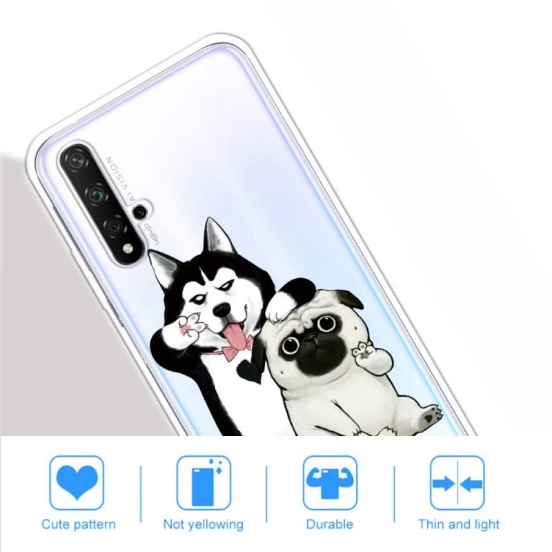 Case Hoesje Honor 20 Telefoonhoesje Grappige Honden