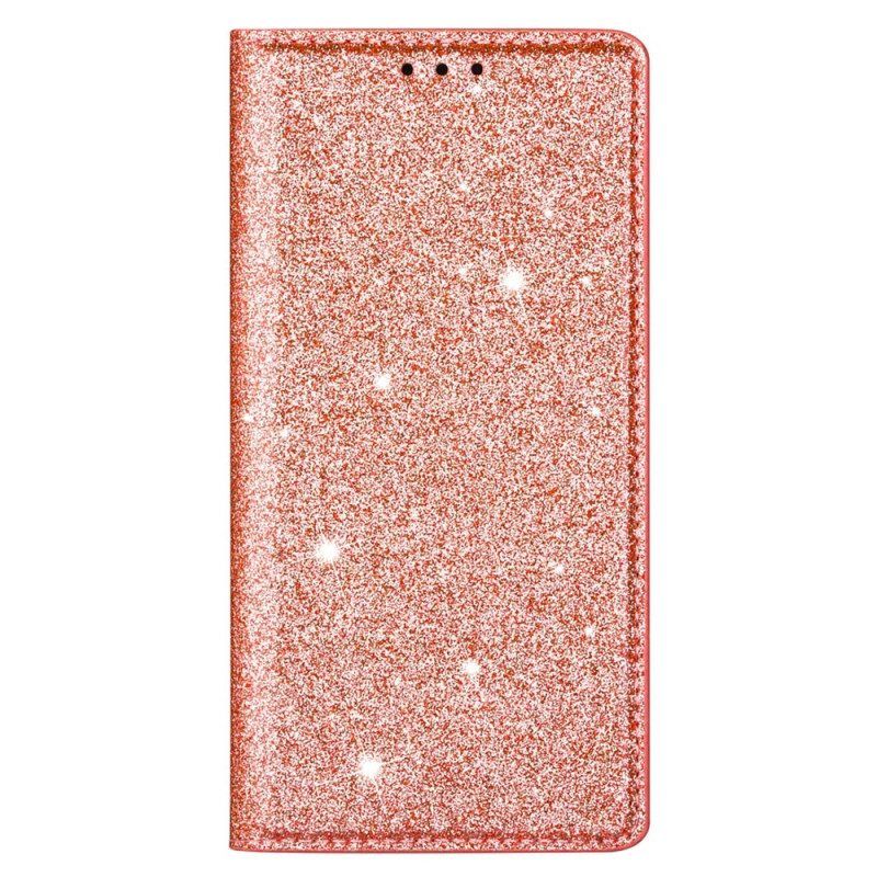 Bescherming Hoesje voor Samsung Galaxy S22 Ultra 5G Folio-hoesje Paillettenstijl