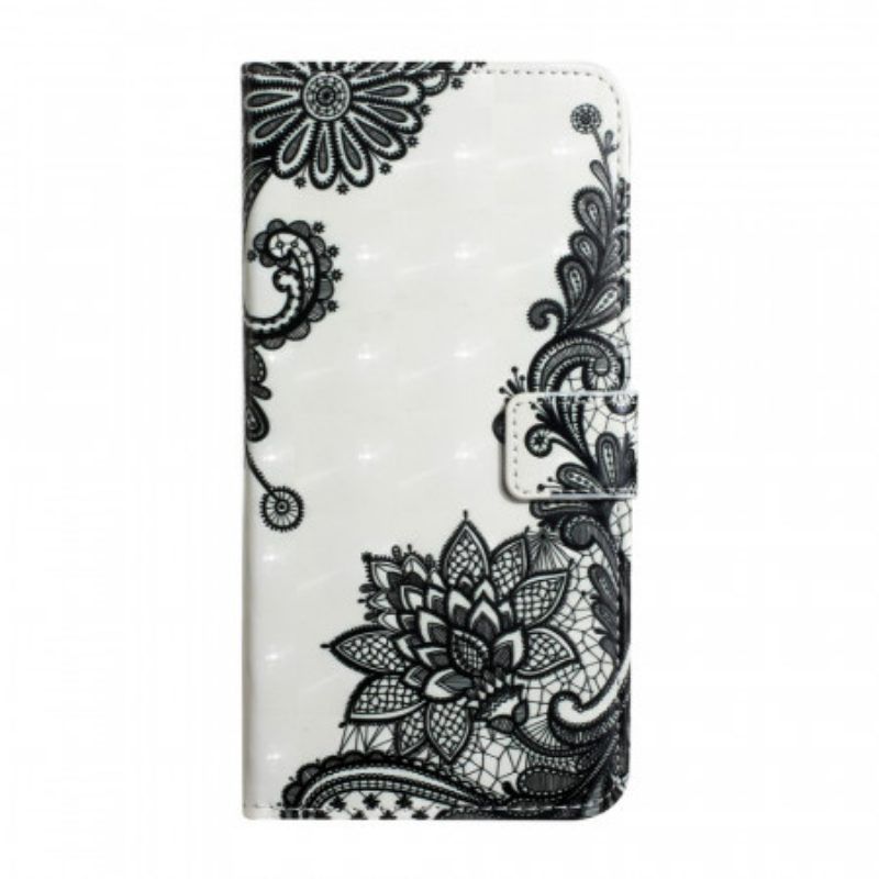 Flip Case voor Samsung Galaxy S22 Ultra 5G Met Ketting Verwijderbare Riem Veter