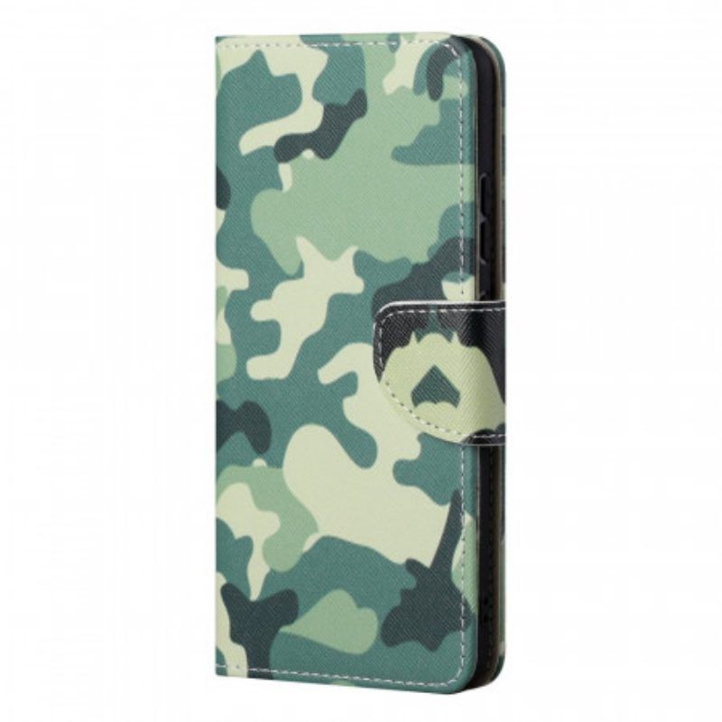 Folio-hoesje voor Samsung Galaxy S22 Ultra 5G Militaire Camouflage