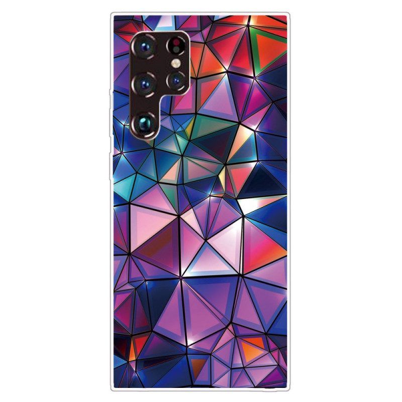 Hoesje voor Samsung Galaxy S22 Ultra 5G Flexibele Geometrie