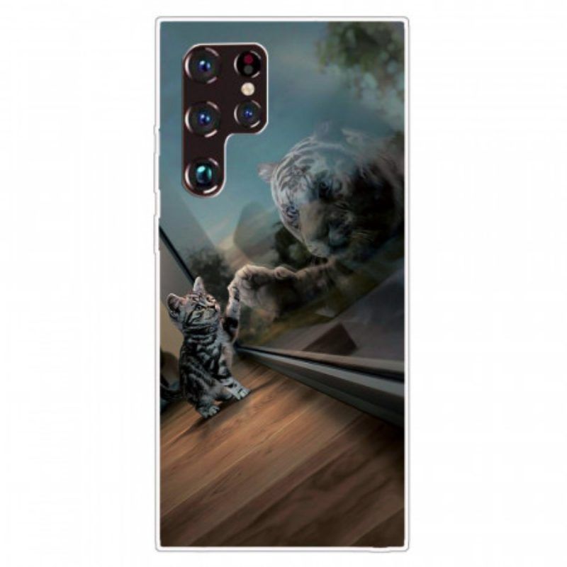 Hoesje voor Samsung Galaxy S22 Ultra 5G Kittens Droom