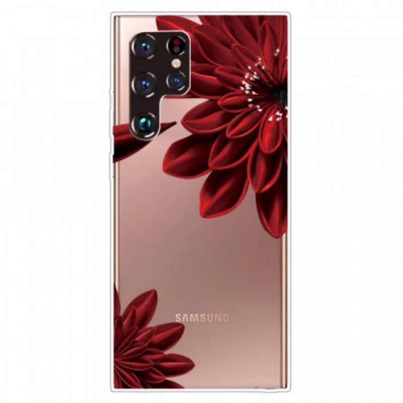 Hoesje voor Samsung Galaxy S22 Ultra 5G Wilde Bloemen