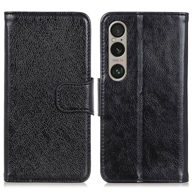 Flip Case Leren Sony Xperia 1 Vi Nappatextuur