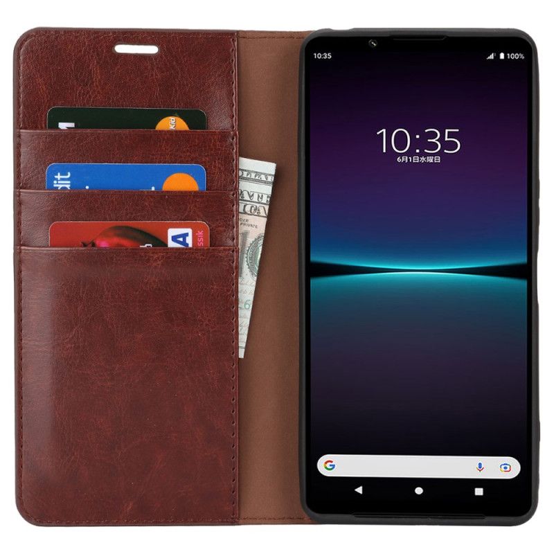 Folio-hoesje Sony Xperia 1 Vi Leer