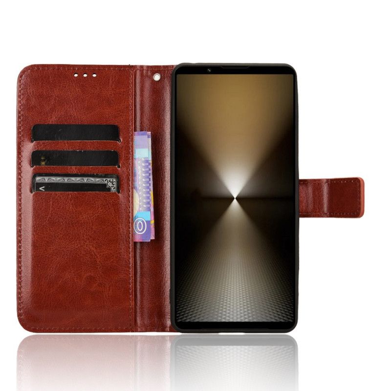 Folio-hoesje Sony Xperia 1 Vi Telefoonhoesje Flitsend Imitatieleer Met Riem