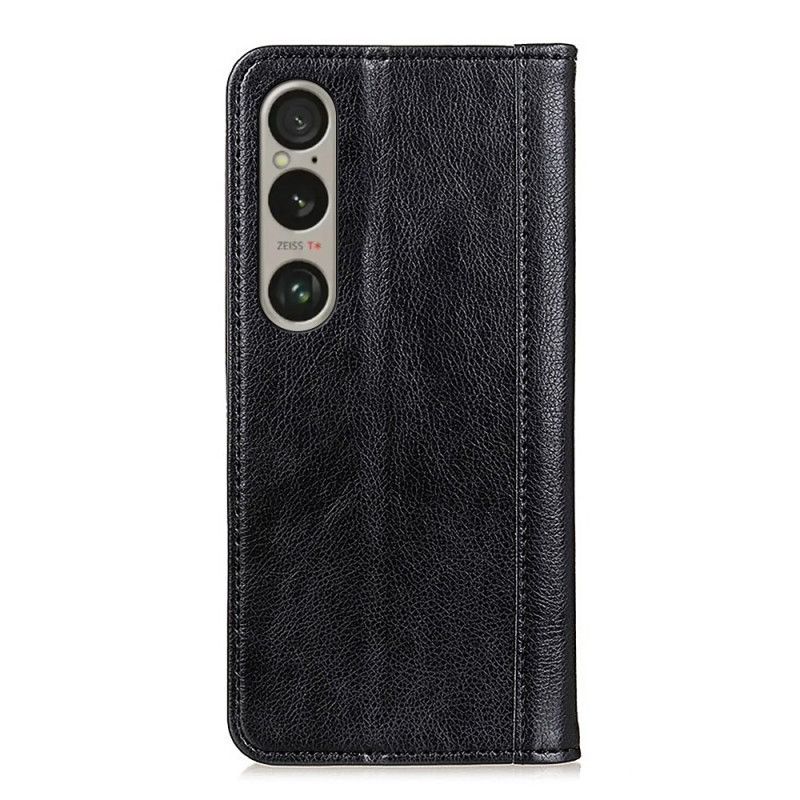 Folio-hoesje Voor Sony Xperia 1 Vi Vintage Splitleer