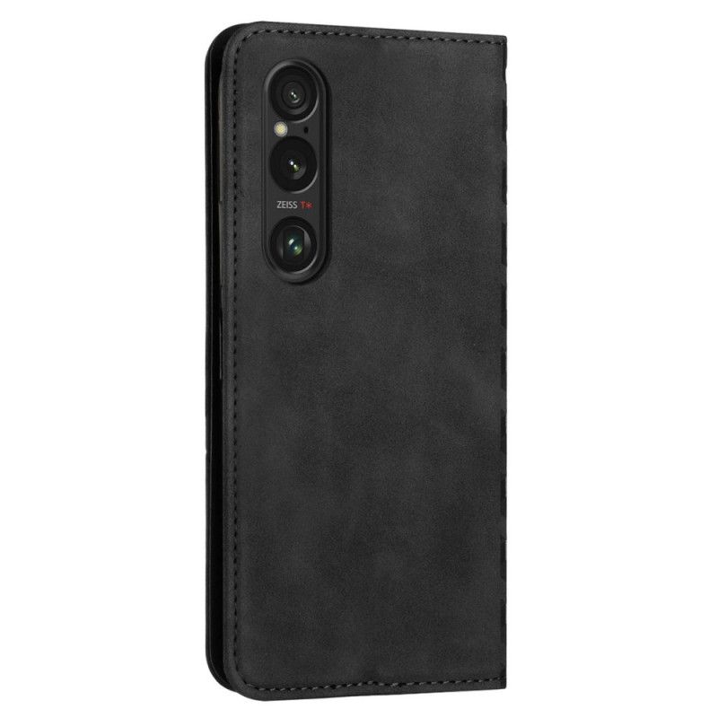 Leren Hoesje Sony Xperia 1 Vi Diamantafdruk Bescherming Hoesje