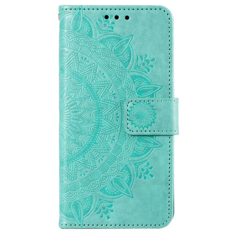 Leren Hoesje Sony Xperia 1 Vi Mandala Zon Met Riem