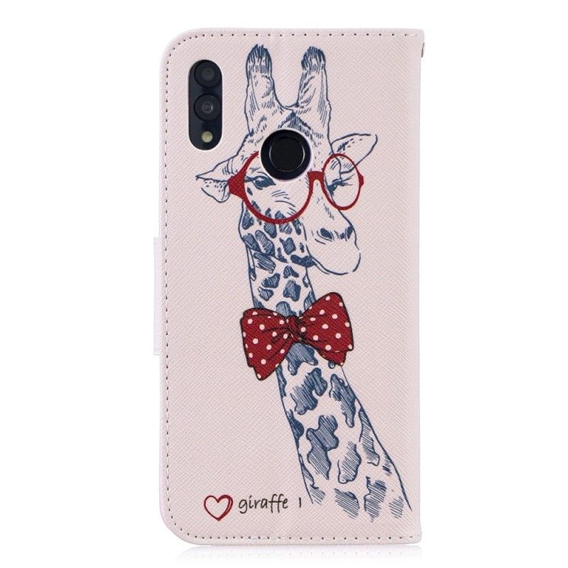 Bescherming Hoesje Honor 10 Lite Telefoonhoesje Huawei P Smart 2019 Nerd Giraf