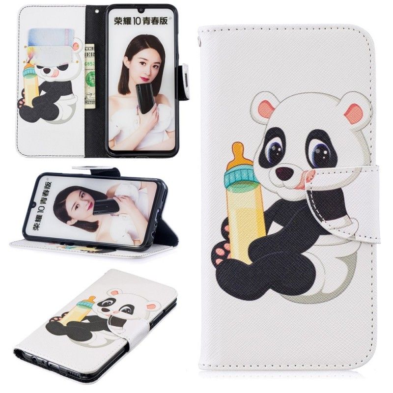 Leren Hoesje voor Honor 10 Lite Babypanda