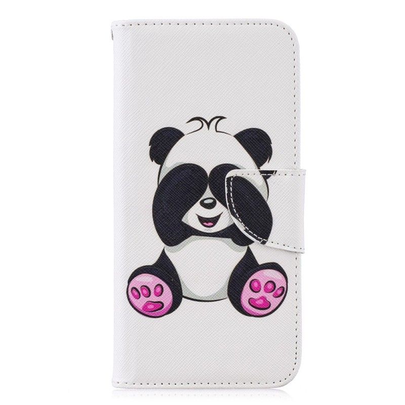 Leren Hoesje voor Honor 10 Lite Leuke Panda