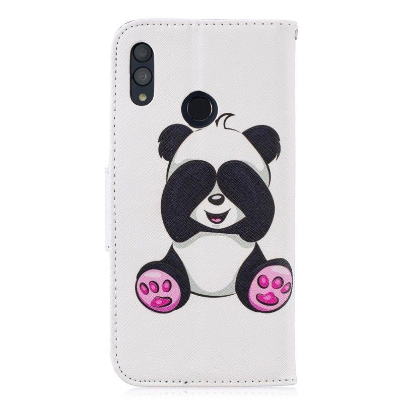 Leren Hoesje voor Honor 10 Lite Leuke Panda