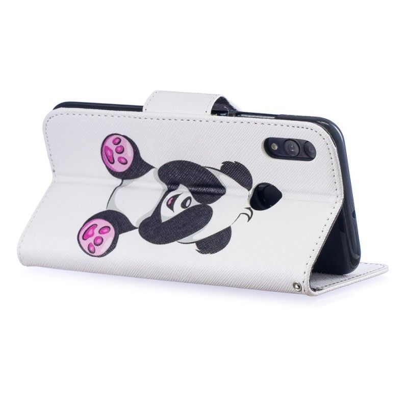 Leren Hoesje voor Honor 10 Lite Leuke Panda