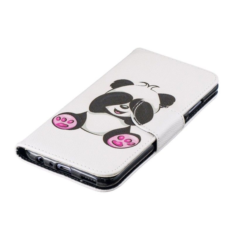 Leren Hoesje voor Honor 10 Lite Leuke Panda