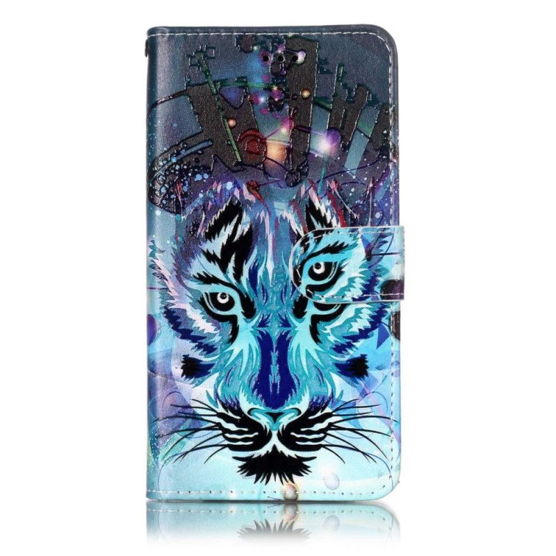 Leren Hoesje voor LG G6 Blauwe Tijger