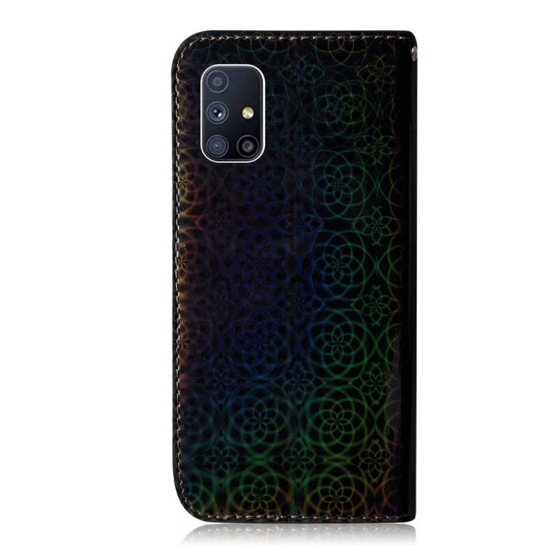 Bescherming Hoesje Samsung Galaxy M51 Grijs Zwart Pure Kleur