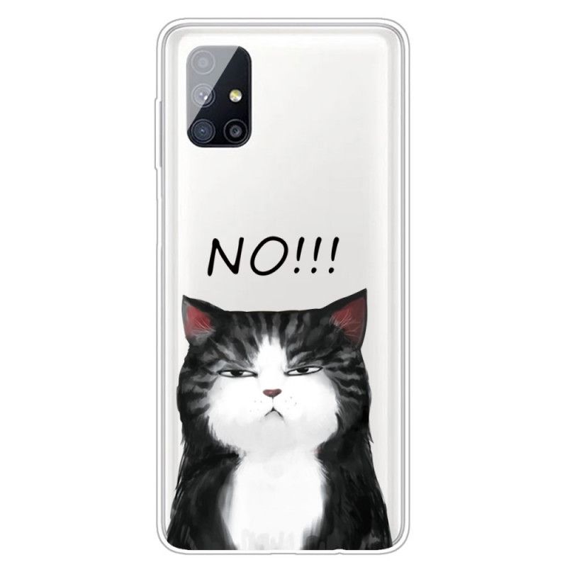 Case Hoesje Samsung Galaxy M51 Telefoonhoesje De Kat Die Nee Zegt