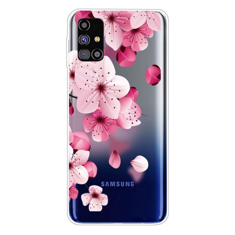 Case Hoesje Samsung Galaxy M51 Telefoonhoesje Kleine Roze Bloemen