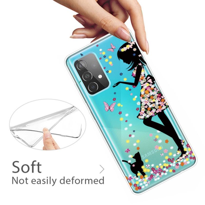 Cover Hoesje Samsung Galaxy M51 Telefoonhoesje Mooi Bloemhoofdje