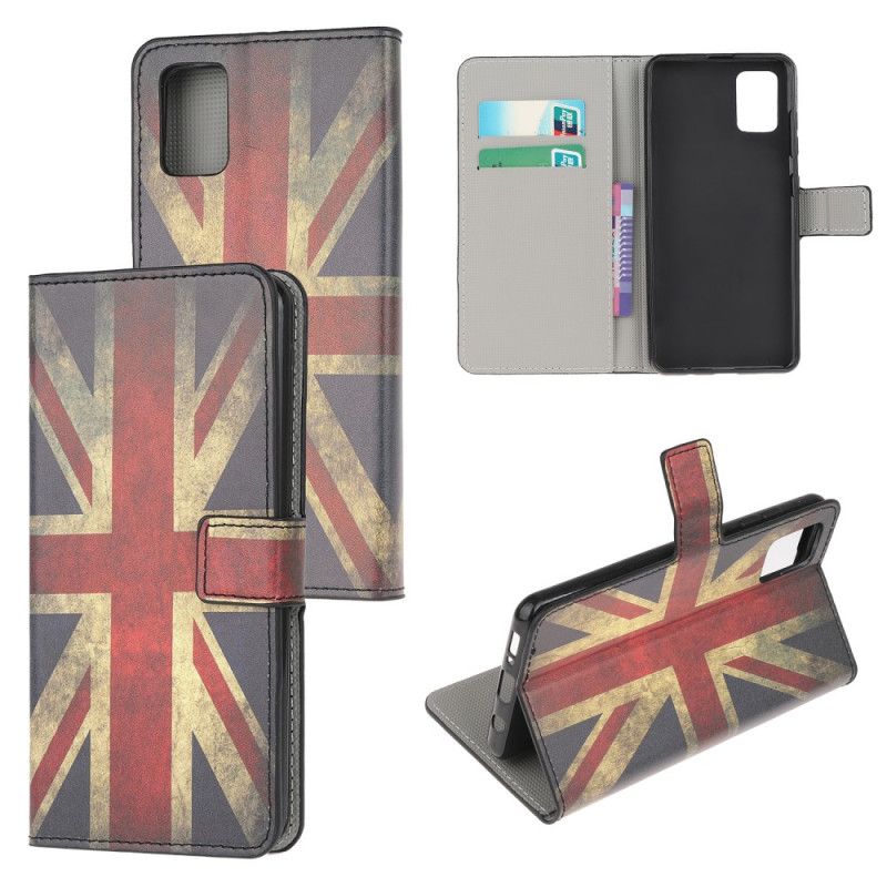 Flip Case Leren Samsung Galaxy M51 Engelse Vlag