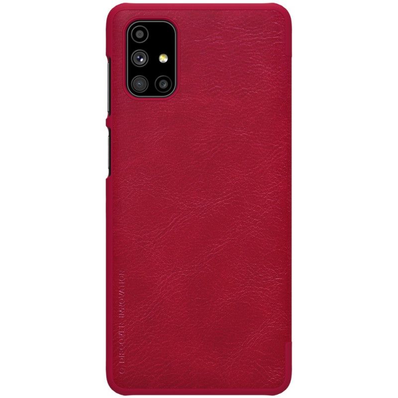 Folio-hoesje Samsung Galaxy M51 Rood Zwart Nillkin Qin-Reeks