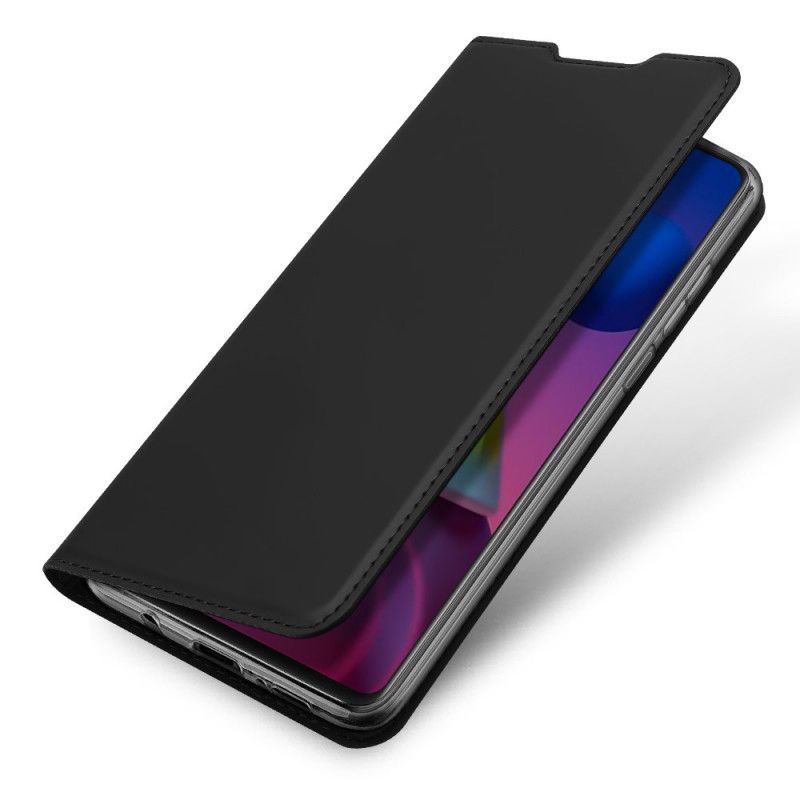 Folio-hoesje voor Samsung Galaxy M51 Donkerblauw Zwart Pro Dux Ducis Huid