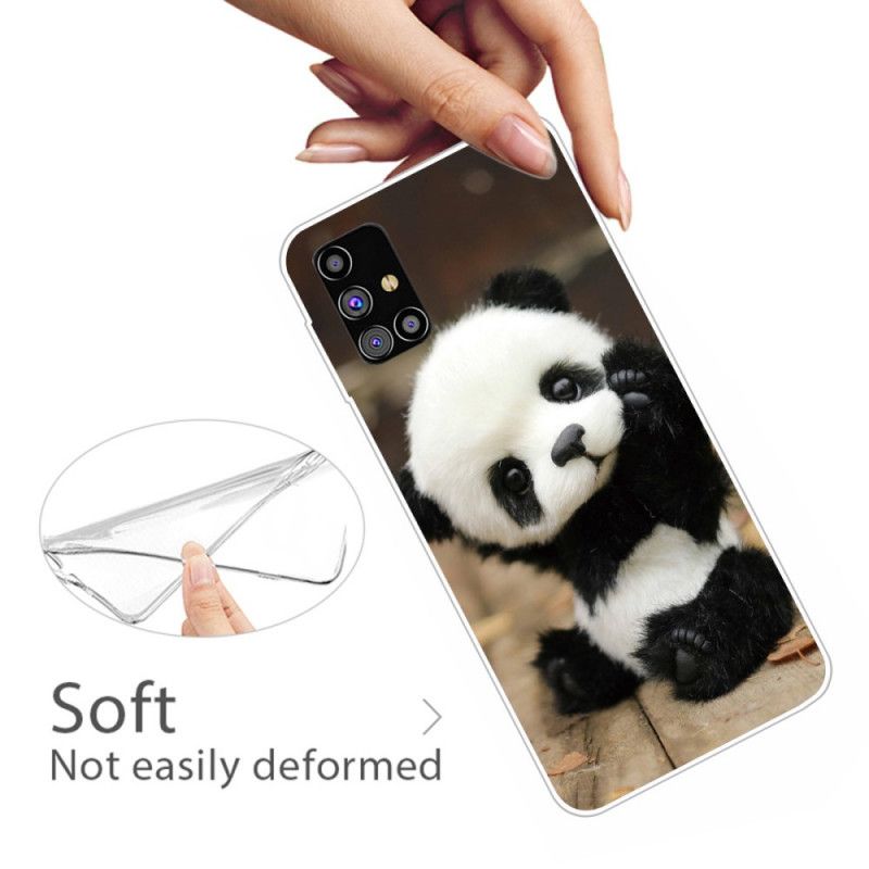 Hoesje Samsung Galaxy M51 Flexibele Panda