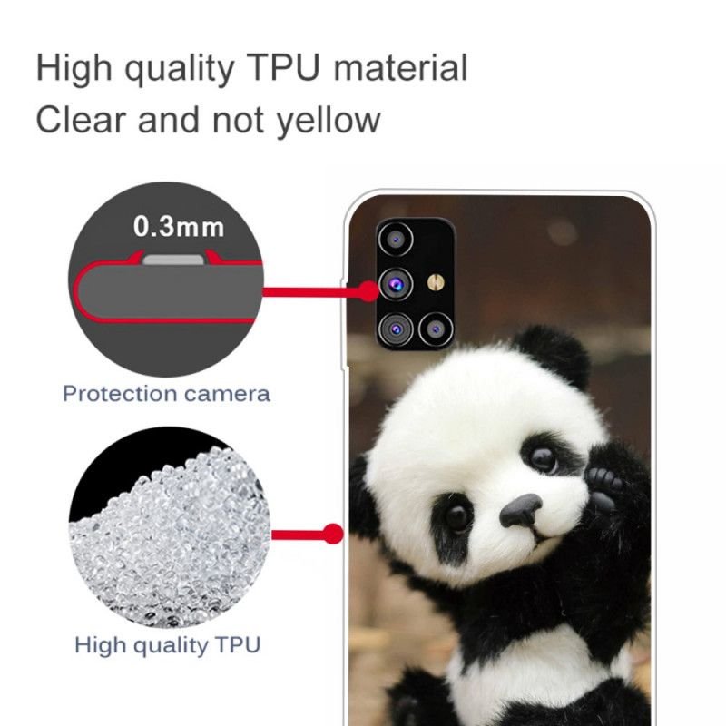 Hoesje Samsung Galaxy M51 Flexibele Panda