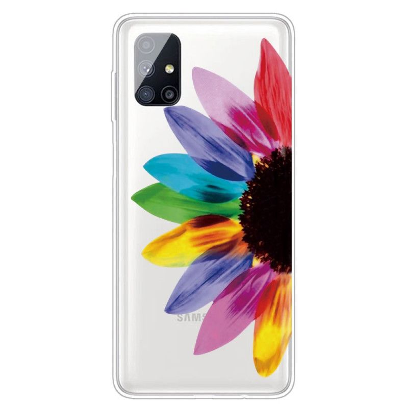 Hoesje Samsung Galaxy M51 Gekleurde Bloem