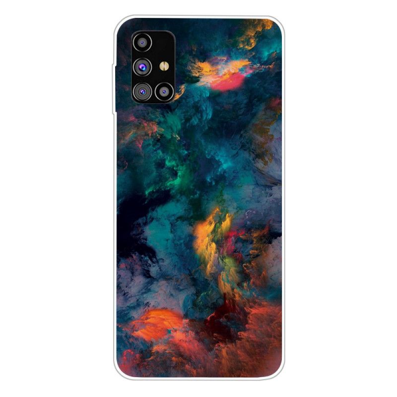 Hoesje Samsung Galaxy M51 Gekleurde Wolken