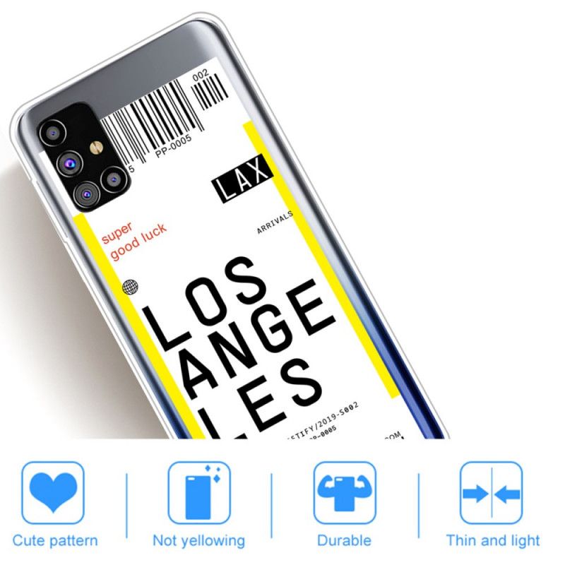 Hoesje Samsung Galaxy M51 Instapkaart Naar Los Angeles