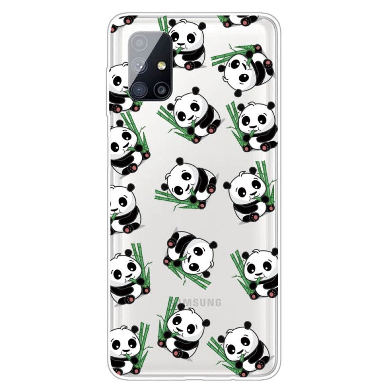 Hoesje Samsung Galaxy M51 Kleine Panda'S