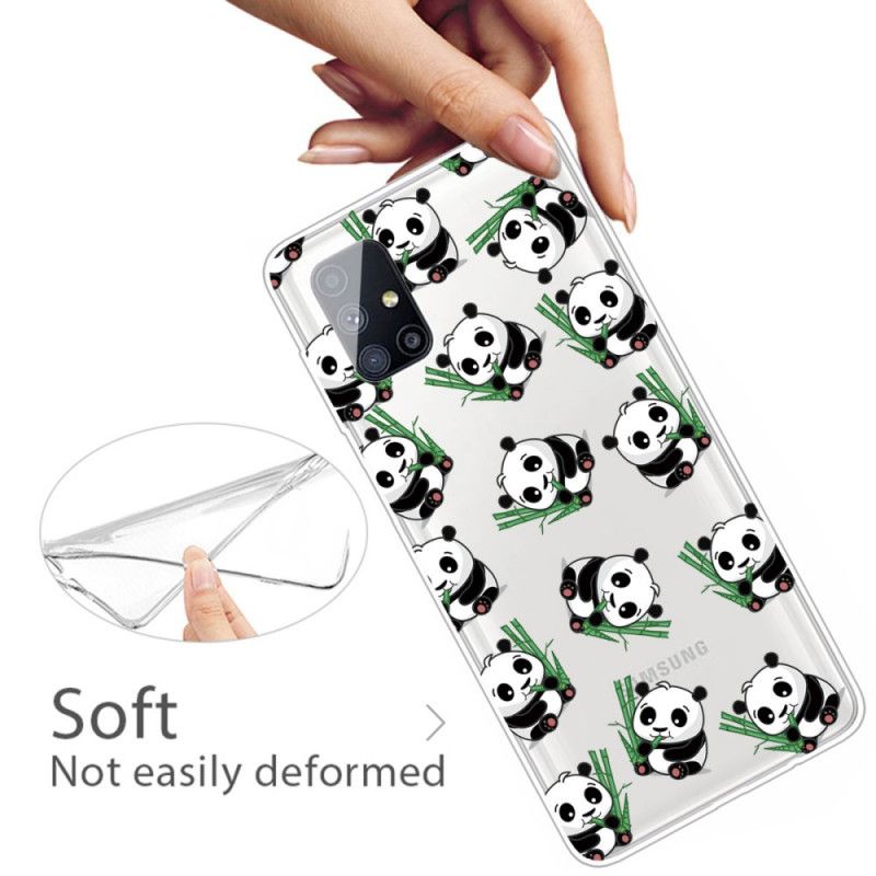 Hoesje Samsung Galaxy M51 Kleine Panda'S