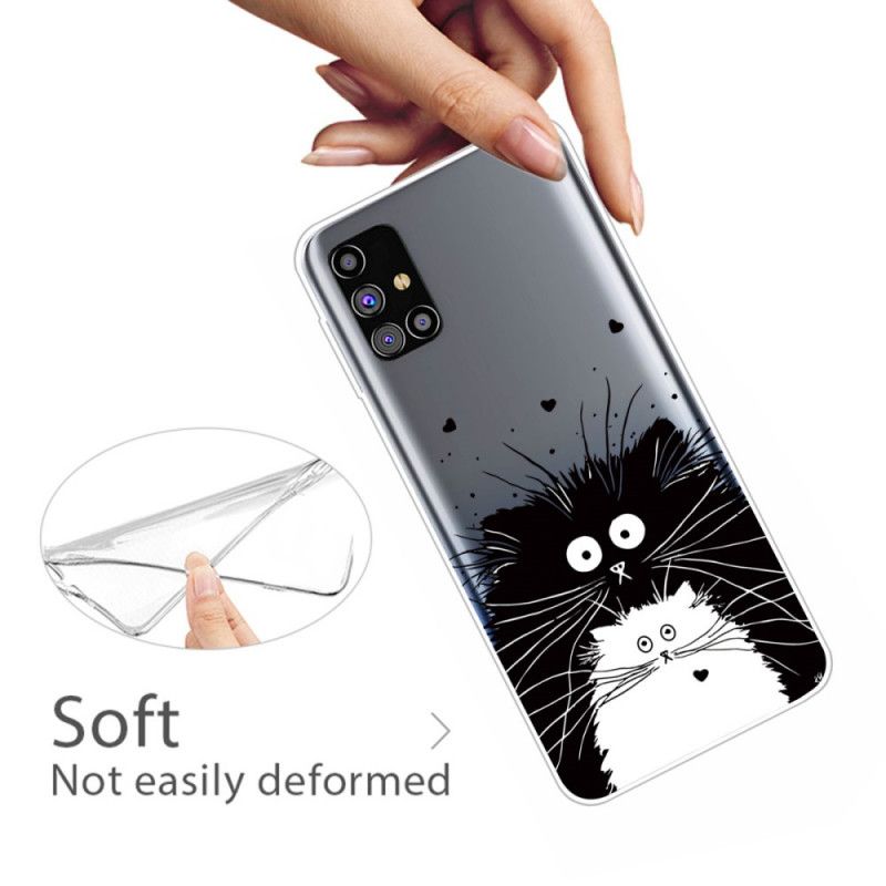 Hoesje Samsung Galaxy M51 Let Op De Katten