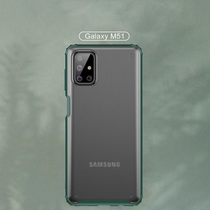 Hoesje Samsung Galaxy M51 Rood Zwart Frosted Hybride
