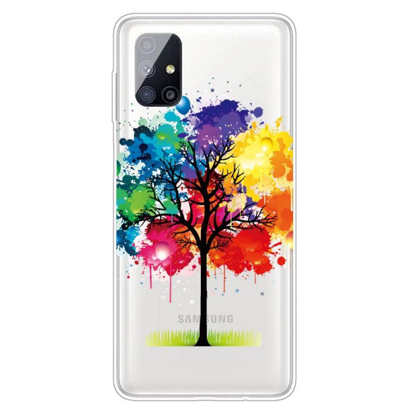 Hoesje Samsung Galaxy M51 Transparante Aquarelboom