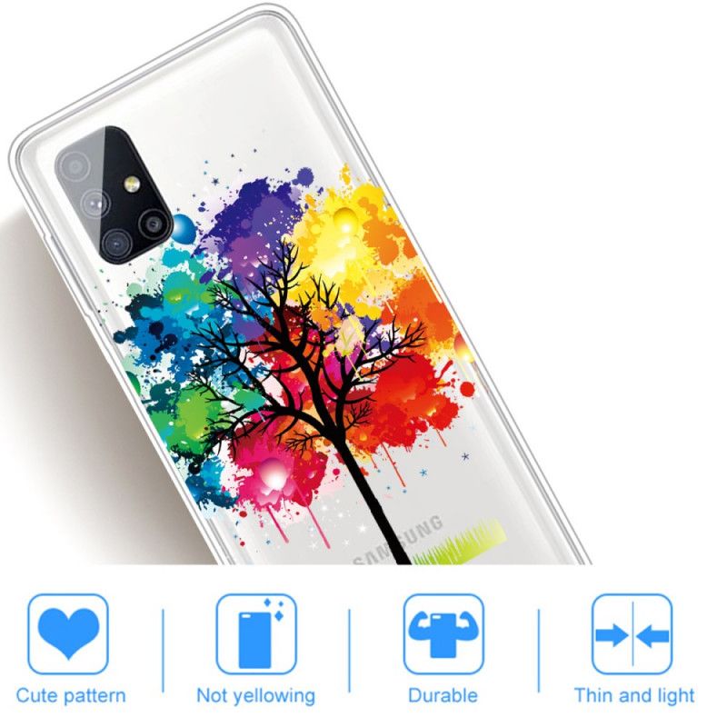 Hoesje Samsung Galaxy M51 Transparante Aquarelboom