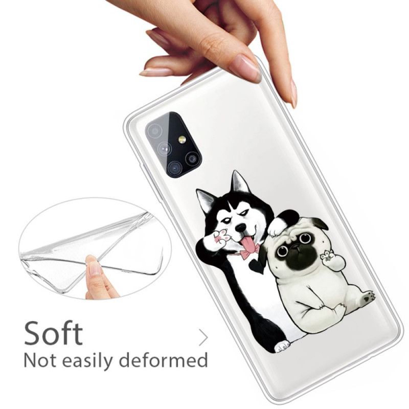 Hoesje voor Samsung Galaxy M51 Grappige Honden