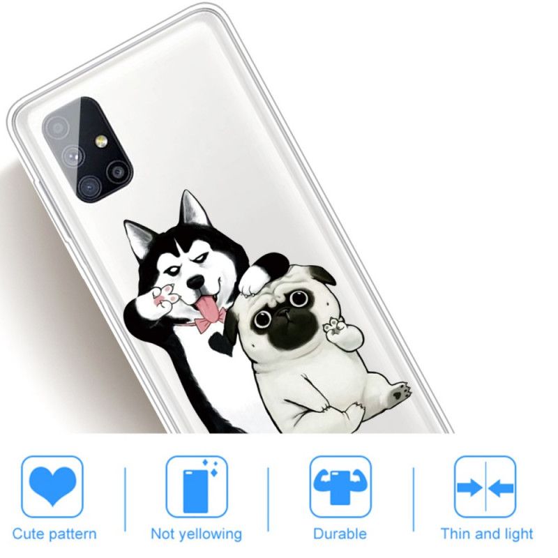 Hoesje voor Samsung Galaxy M51 Grappige Honden