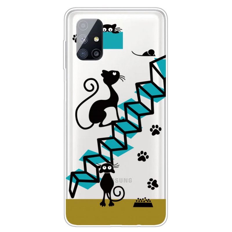 Hoesje voor Samsung Galaxy M51 Grappige Katten