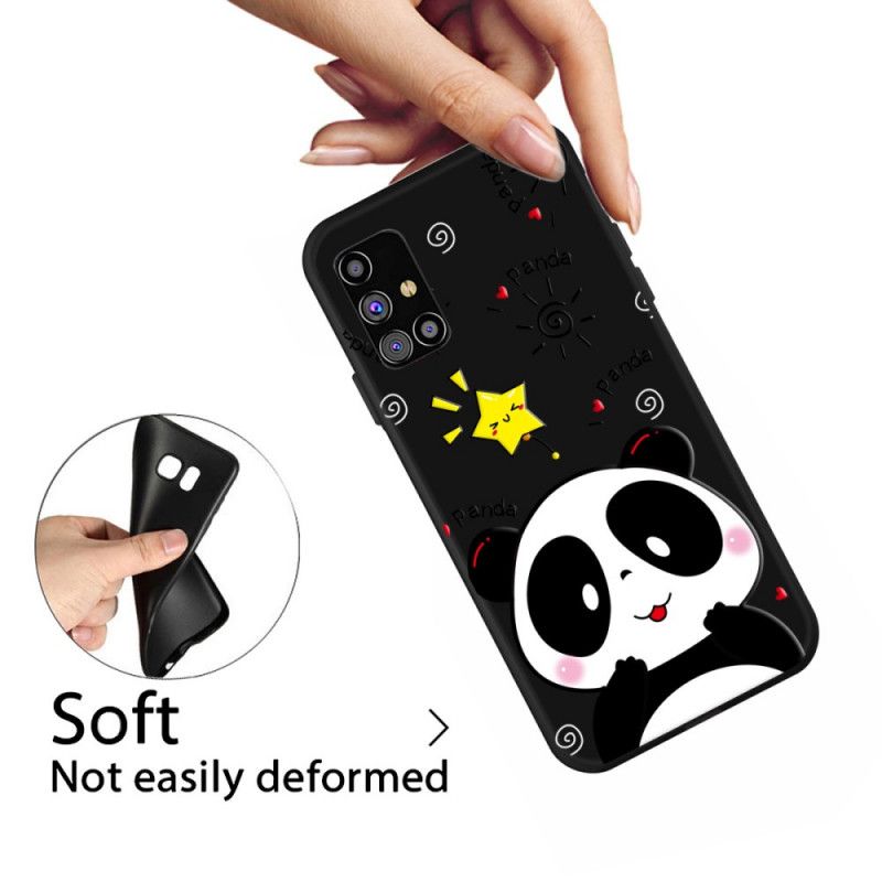 Hoesje voor Samsung Galaxy M51 Panda-Ster