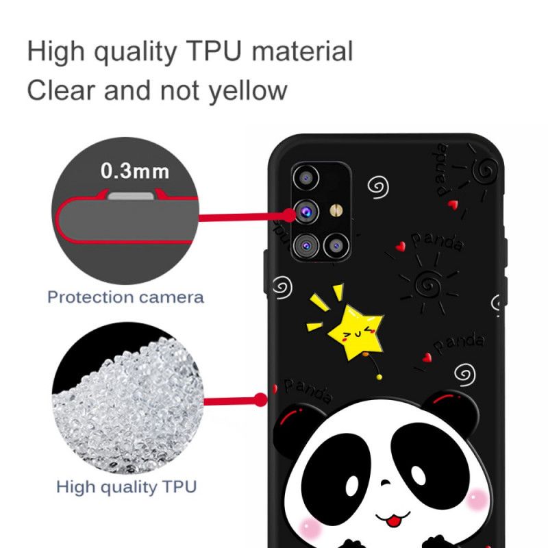 Hoesje voor Samsung Galaxy M51 Panda-Ster