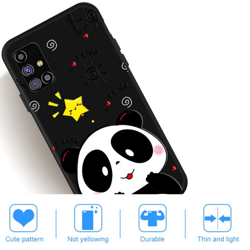 Hoesje voor Samsung Galaxy M51 Panda-Ster